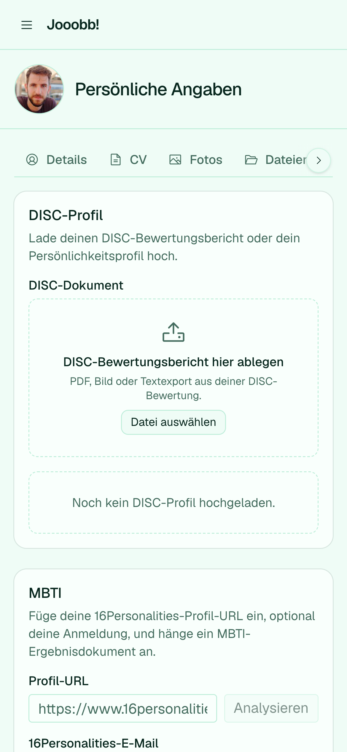 Persönlichkeitsanalyse aus Schreibproben
