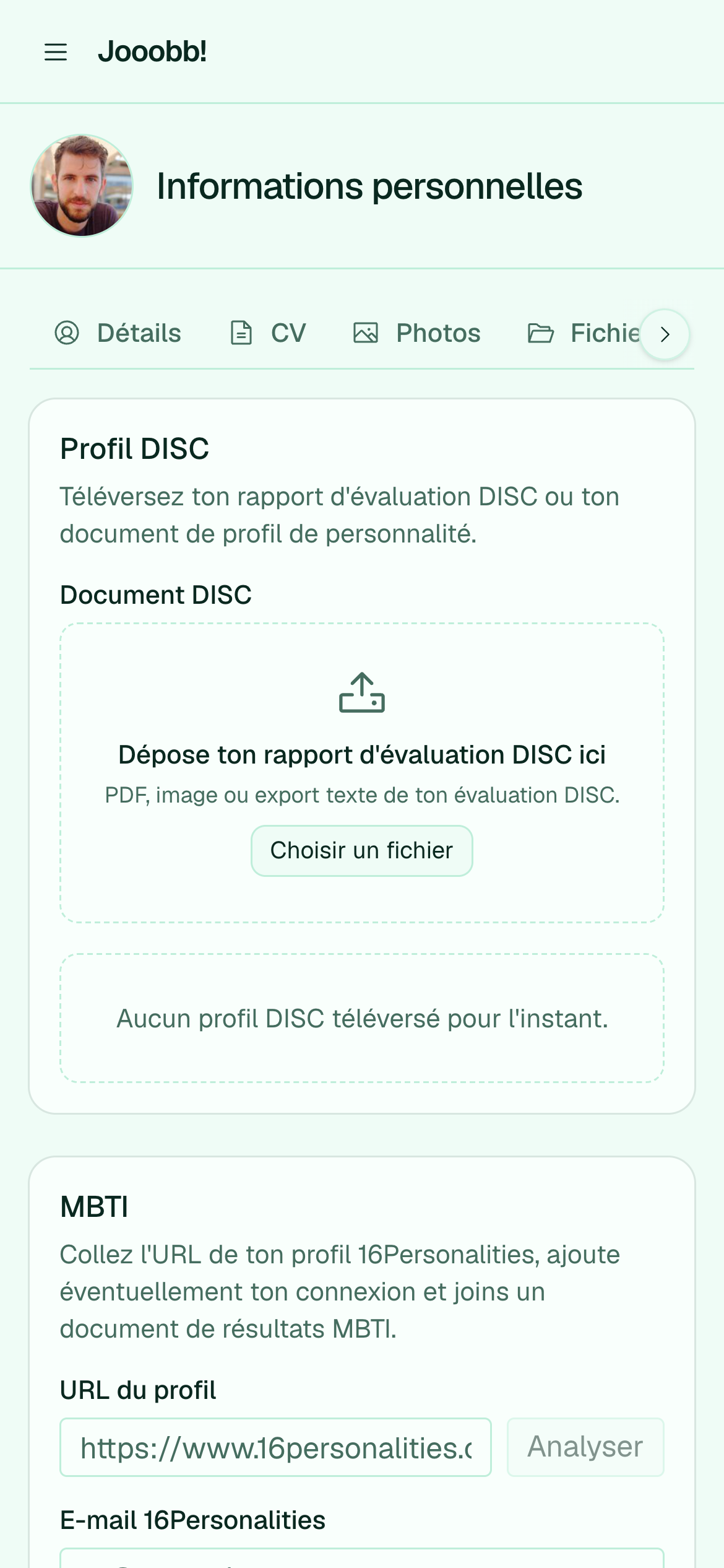 Analyse de personnalité depuis des échantillons d'écriture