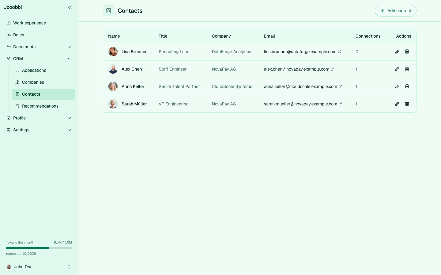 Impostazioni integrazione Gmail con connessione e sincronizzazione