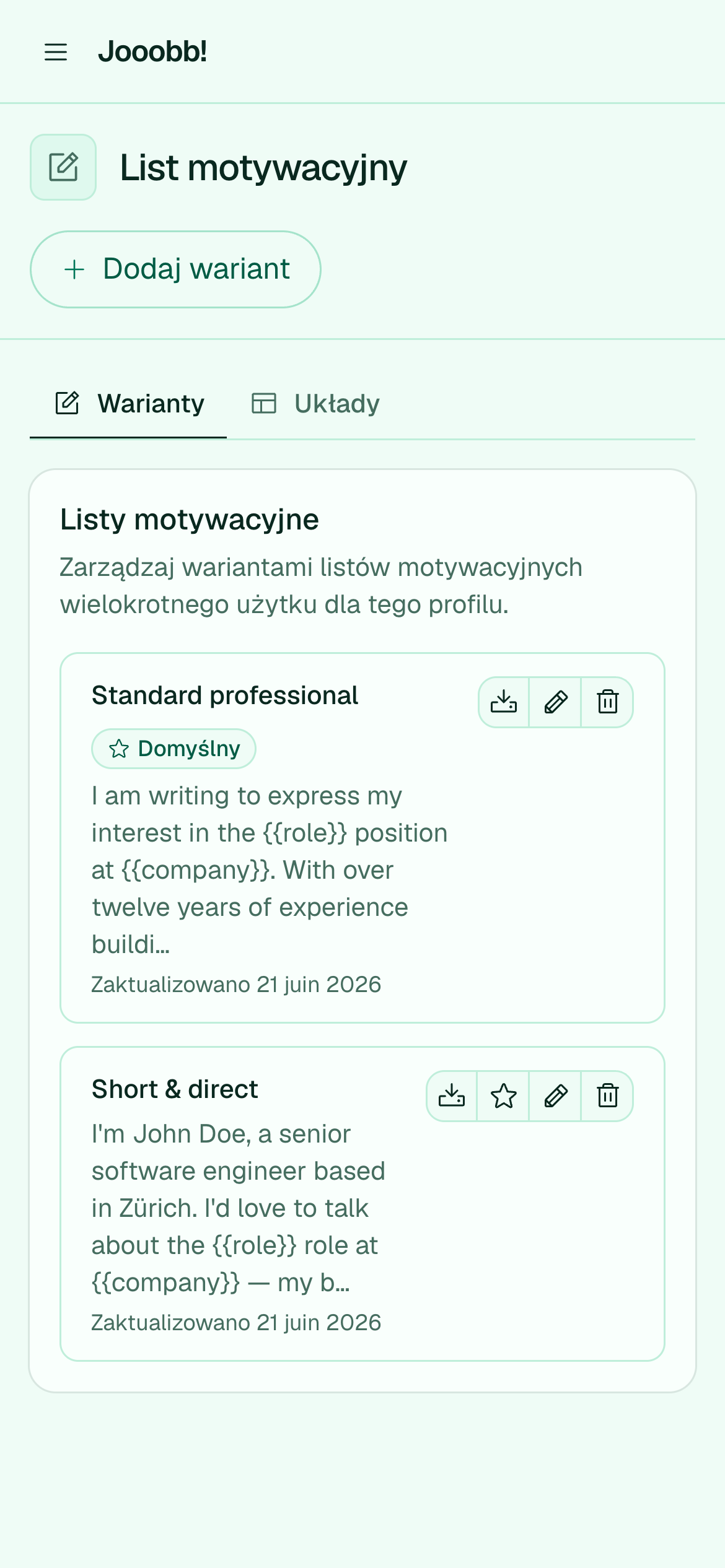 Listy motywacyjne