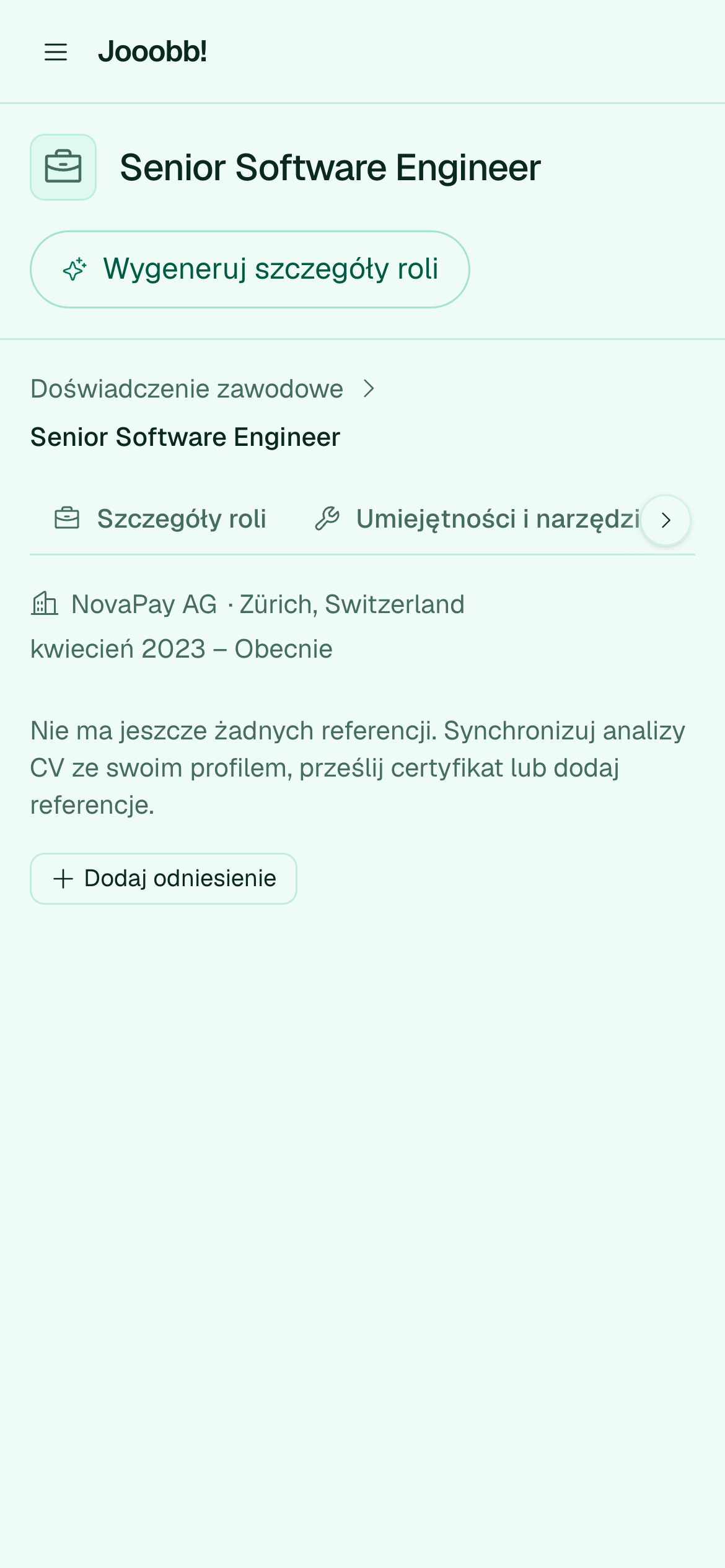 Elementy kontekstu przy doświadczeniu zawodowym