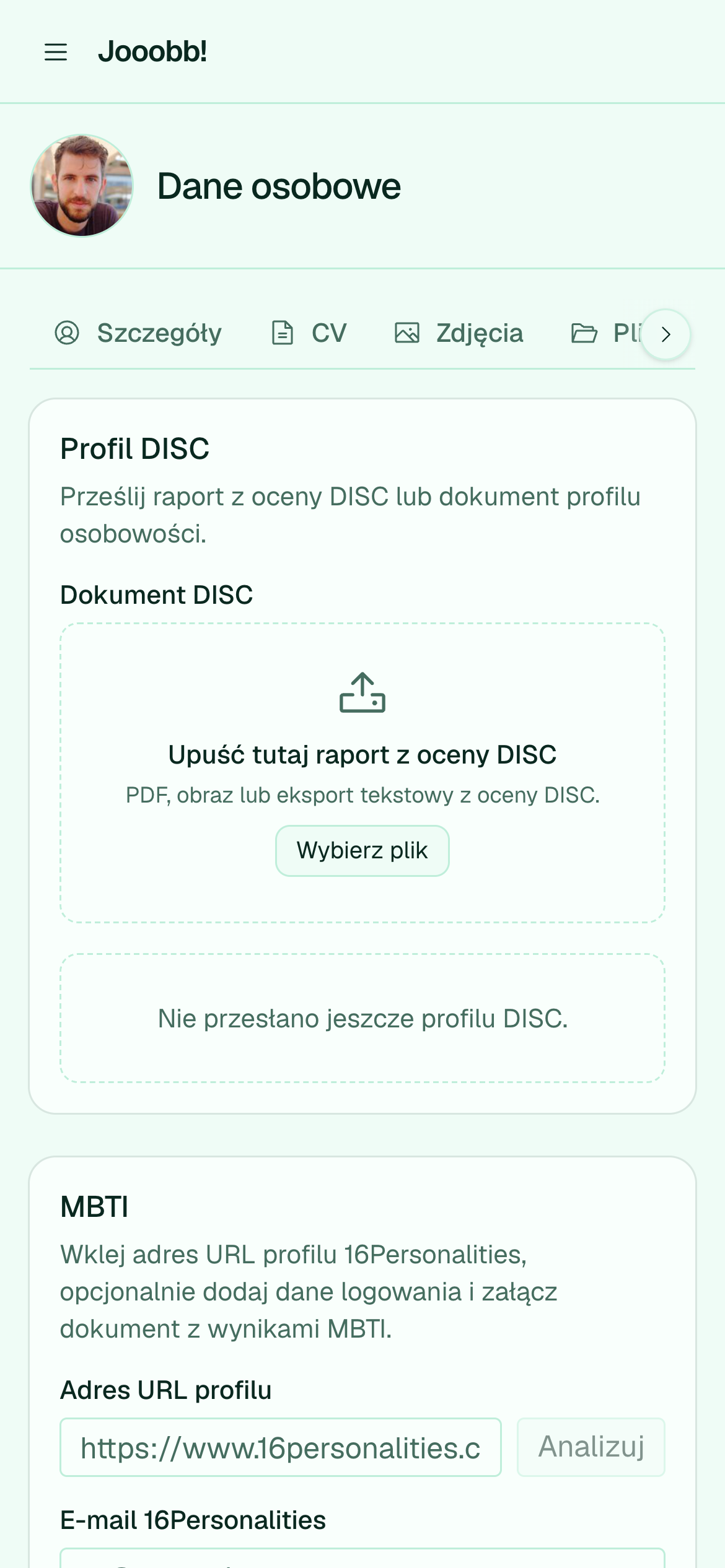 Analiza osobowości z próbek pisania