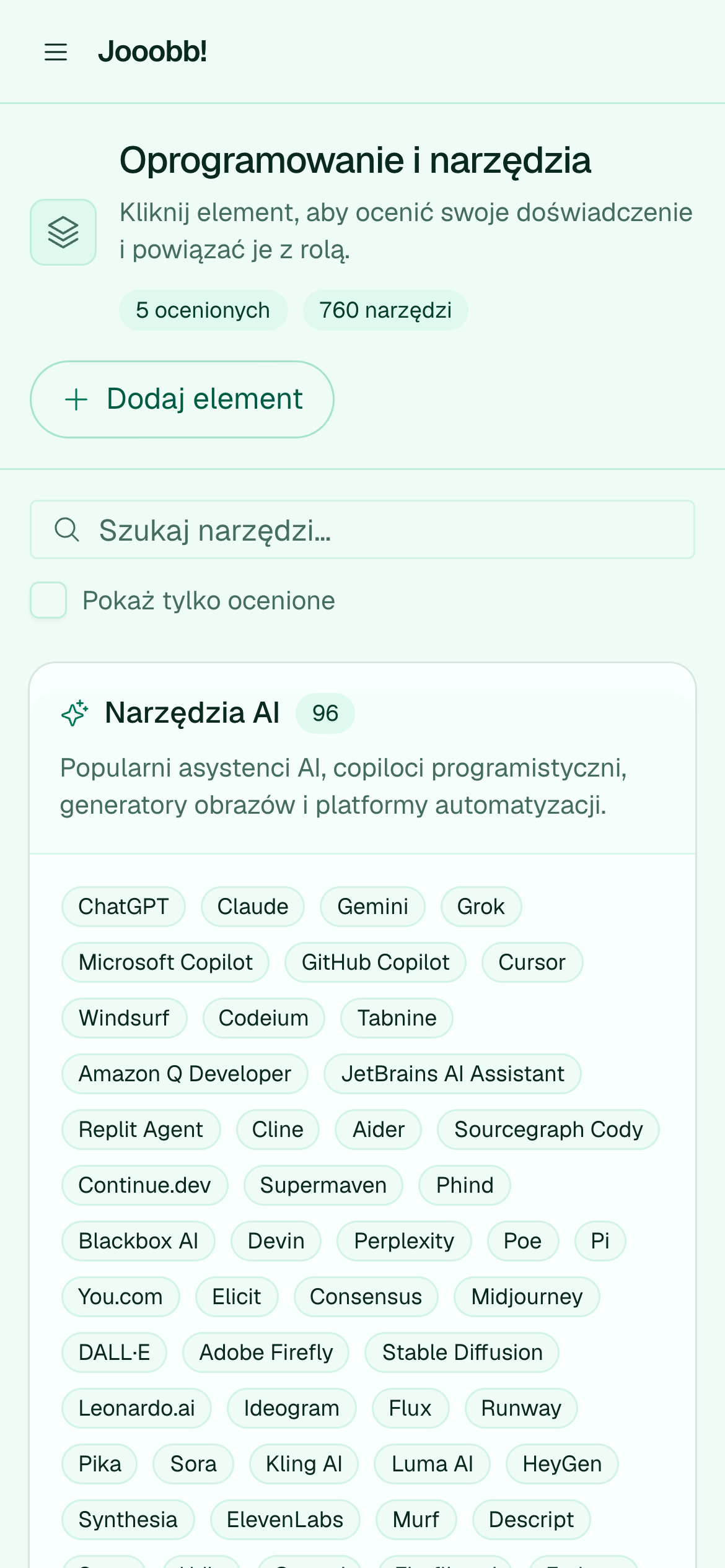 Oprogramowanie i narzędzia